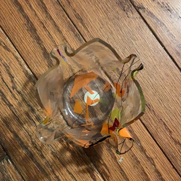 Handmade Decorative Fused Glass Mini Slumped Vase - Picture 2 of 4